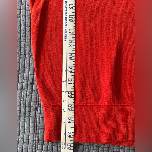 Men’s Land’s End 1/4 Zip Pullover in Red Carmine. Size Large (42-44) - Picture 7 of 11